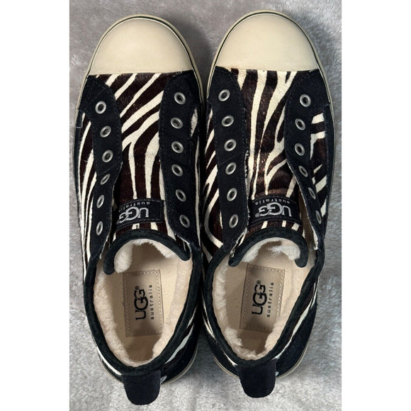 Ugg Laela Exotic Zebra Print Casual Comfort Sneakers Shoes Womens Size 8 - Picture 5 of 7
